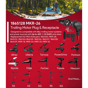 Connettore e Presa per Motore Elettrico da Traina 1865128 Mkr-26, Direttamente dalla Fabbrica, per Batterie Marine <span class=keywords><strong>Minn</strong></span> Kota (Acqua Dolce e Salata) - Accessorio - Product Image 3