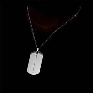 Collana con ciondolo militare di marca, bestseller TEMU transfrontaliero, disponibile ora - Product Image 3