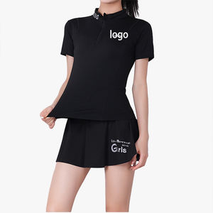 Summer Professional Training Tennis Wear Sports Set Women Stylish Yoga Outfit Slimming Fitness Short Sleeve Running Cycling Wear - Product Image 2