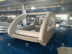 Catamarán Inflable Solar Eléctrico con Tecnología Drop Stitch, Casa Flotante, Yate Inflable Pequeño para Entretenimiento Acuático y Pesca - Product Image 5