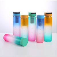Grande bouteille d'eau 2L Sport en néoprène manchon en verre infuseur avec couvercle passoire à boire directement pour salle de sport randonnée camping