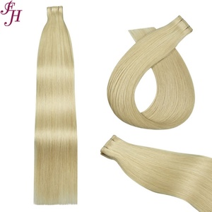 Suministro de Fábrica FH # Extensiones de Cabello Virgen Doble Trama de 60 Pulgadas, Trama Plana y Delgada, Cabello Humano Europeo Liso, 100 Gramos, Venta al Por Mayor - Product Image 6