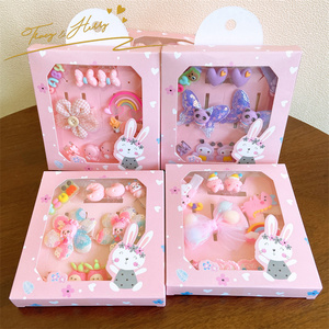 <span class=keywords><strong>Tracy</strong></span> & Herry-lazos de princesa coreana para bebé, lazos de flores de caramelo, bandas para el pelo, Pin para el pelo para niña, conjunto de caja de regalo - Product Image 1