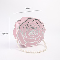 JOYWOOD Camellia kotak Jinjing bambu mutiara untuk pengaturan bunga mawar 3D bunga untuk Hari Valentine kotak hadiah Hari Ibu