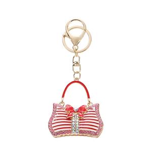 Porte-clés tendance en émail et strass, forme sac à main <span class=keywords><strong>mignon</strong></span>, <span class=keywords><strong>cadeau</strong></span> <span class=keywords><strong>pour</strong></span> elle - Product Image 3