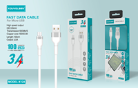 Câble de données 1M 3.0A pour téléphone portable Android Micro, charge rapide, accessoires pour téléphone portable