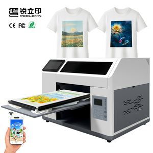Stampante DTG A3 per Tessuti e Magliette Facile da Usare con Design Fai-da-te H5, Stampanti Inkjet CMYKW per Abbigliamento - Product Image 1