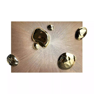 Nghệ thuật hiện đại phòng khách nền tường 3D gỗ tác phẩm nghệ thuật với 304 thép không gỉ văn phòng trang trí tường nghệ thuật trang trí nội thất sang trọng - Product Image 4