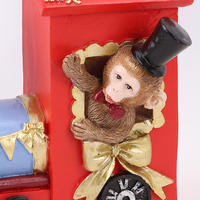 Figurines en résine Redeco sur le thème du cirque : Singe, Éléphant, Ours – Décoration de maison, Cadeau, Vente en gros, Logo personnalisé