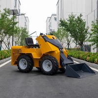 Mini-chargeuse compacte SDLOT sans cabine, moteur Yanmar, certifiée CE EURO5, polyvalente pour le désherbage des vergers, la maintenance des allées fruitières et la maintenance des chaussées.