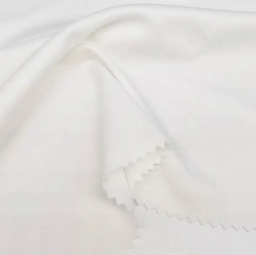 Ucuz fiyat 100% Polyester mikrofiber kilit çift taraflı düz atkı örme giysi kumaşı