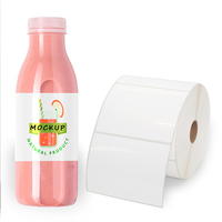 Papier autocollant pour jet d'encre continu 100 microns mat ou brillant 216 mm, étiquette PP C3500 C4000 C6500, rouleau d'étiquettes pour imprimante jet d'encre