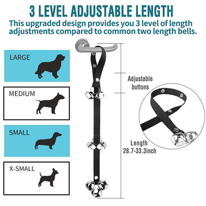 Clochette d'apprentissage pour chien de qualité supérieure, réglable, pour l'apprentissage de la propreté - Vente en gros usine - Product Image 5