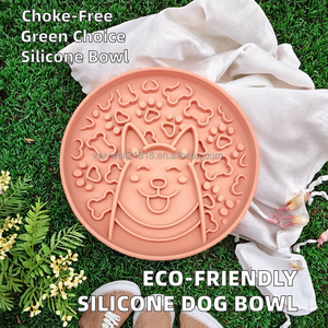 Eco-Friendly 500ml Silicone Pet Bowl with Anti-Choking and Anti-Tip Suction Base, <b>Slow</b> <b>Feeder</b> for Dogs and Cats - Product Image 2