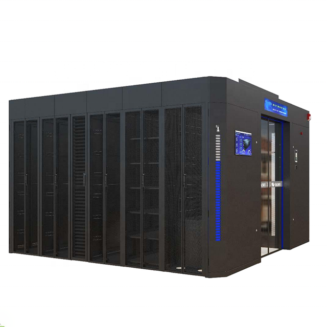 W-TEL Custom-Size 42U Server Network Rack 19-inch Micro Data Center SPCC Cold Steel Modular IP67 Waterproof Dustproof Cold Aisle
