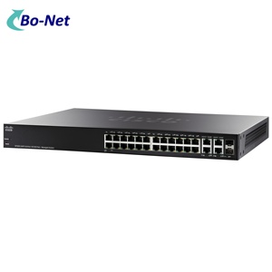 Công tắc SF300-24PP SF300-24PP-K9-CN gốc 24 cổng <span class=keywords><strong>10</strong></span> <span class=keywords><strong>100</strong></span> PoE + công tắc được quản lý 2 cổng SFP kết hợp - Product Image 2