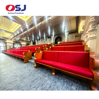 Chaise d'auditorium, bancs d'église en bois, chaise de pasteur personnalisée, chaises d'église en gros, Sillas Para Iglesia