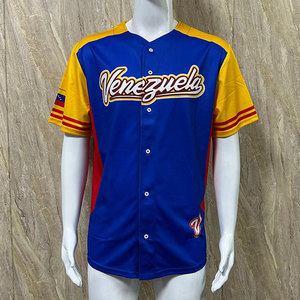 Venezuela <b>Baseball</b> Jersey High Quality Custom Embroidered Pullover <b>Baseball</b> Jerseys - Product Image 1