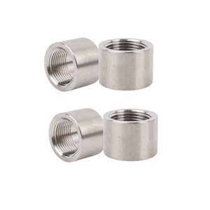 Özel Paslanmaz Çelik 304 Yuvarlak Bağlantı Elemanı - Çubuklar ve İç Tel Boru Bağlantıları için Kaynak Manşonu Somunu, Kaynaklı Bağlantı - Product Image 5