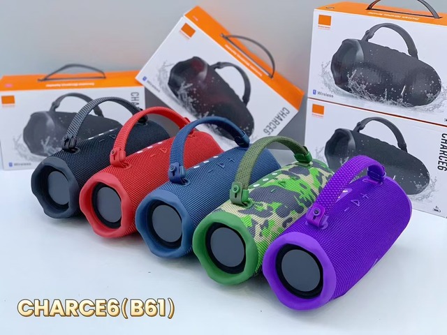 New CHARGE6 B61 Outdoor Handheld Dual Drivers Subwoofer Portable Desktop TWS Smart Speaker