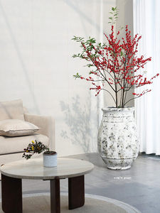 Nouveau <span class=keywords><strong>pot</strong></span> à <span class=keywords><strong>fleurs</strong></span> d'art <span class=keywords><strong>en</strong></span> ciment respirant, fait main, de style chinois antique du <span class=keywords><strong>sud</strong></span>, sur pied, pour salon et jardin, grand format - Product Image 3