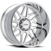 Jantes Forgées Sur Mesure Grand Déport 20x10 22x12 24x14 26x16 En Alliage Poli Argenté 6x139.7 8x170 Pour Camions