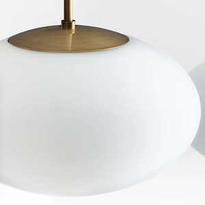 <span class=keywords><strong>Lustre</strong></span> en laiton, style nordique moderne de luxe, pour salon, salle à manger, villa, avec verre dépoli, LED E26, vente en gros d'usine, transfrontalier, modèle lune - Product Image 3