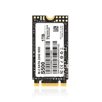 قرص صلب داخلي M.2 2242 NGFF SATA SSD فائق النحافة بسعة من 128 جيجابايت إلى 2 تيرابايت بسرعة 6 جيجابت في الثانية لاستبدال أقراص HDD في أجهزة الكمبيوتر المكتبية والمحمولة