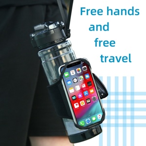 Accesorio Deportivo, Soporte para Botella de Gimnasio, Soporte Giratorio de 360 Grados para Botella y Teléfono, Botella de Agua Negra para Gimnasio con Soporte para Teléfono - Product Image 2