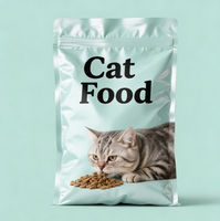 Sacs d'emballage personnalisés en plastique à fond plat pour aliments pour animaux de compagnie (chiens et chats) de 5 kg, 10 kg, 15 kg, 20 kg, 25 kg, imprimés sur mesure, fabrication OEM