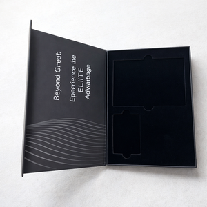 Scatola Regalo di Lusso in Cartone Personalizzata con Logo, Inserto in Velluto EVA, Chiusura Magnetica, Lamina Argento UV per Carte di Credito/Visa - Product Image 3