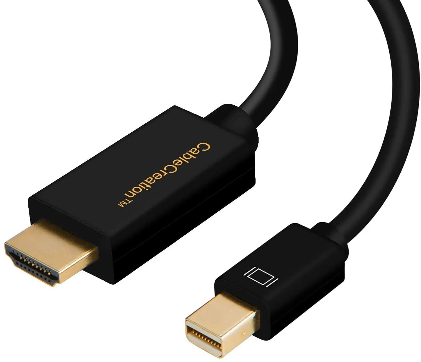 Cablecreation Actieve Mini Dp Naar Hdmi Cord Mini Displayport 1.2 Naar Hdmi Adapter Kabel 4K 3D Audio/Video, eyefinity Multi-Screen