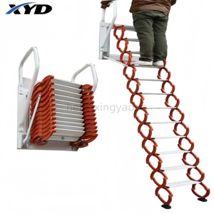 <span class=keywords><strong>Échelle</strong></span> <span class=keywords><strong>de</strong></span> grenier murale <span class=keywords><strong>de</strong></span> style moderne conçue en usine, vente chaude pour une utilisation en extérieur, fonction télescopique pour l'accès au <span class=keywords><strong>toit</strong></span> - Product Image 2