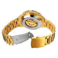 Montre automatique mécanique de luxe pour homme, style punk, crâne, OEM, évidée, de marque Forsining, vente en gros d'usine