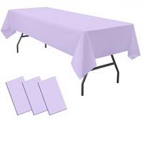 Nappe jetable de qualité supérieure, résistante, en PE, couleur unie, imperméable, pour mariage, anniversaire, baby shower, fête, événement