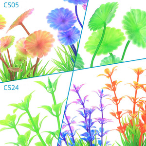 1.7-4.7in Dompelbare Bloem Gras Ornament Decor Kunstmatig <span class=keywords><strong>Aquarium</strong></span> Onderwater Plant - Product Image 2