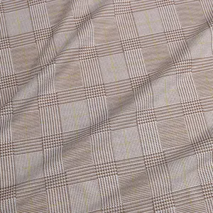 Exquisite Gold Threaded Plaid Metal Fabric Nylon Fabric For Home Textile Dresses