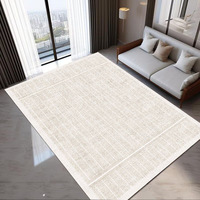 Tapis minimaliste italien transfrontalier pour salon, tapis de canapé et de table basse, personnalisable, aspect cachemire, lavable, imprimé