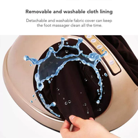 Masseur électrique pour les pieds, appareil de massage des pieds 3D Shiatsu avec compression d'air, pétrissage et thérapie thermique
