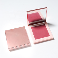 Palette de fard à joues personnalisée de luxe, vegan, scintillant, longue tenue, mat, résistant à l'eau, fabrication OEM, marque privée