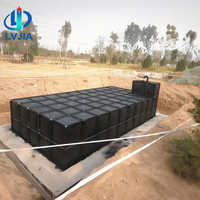 Réservoir de récupération d'eau de pluie de haute qualité, léger et robuste, module souterrain pour le drainage des zones de stationnement