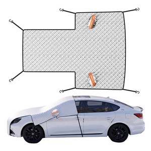 Housse de protection toutes saisons en tissu Oxford pour voiture, anti-givre pour <span class=keywords><strong>pare</strong></span>-<span class=keywords><strong>brise</strong></span> et capot moteur, protection de carrosserie - Product Image 5