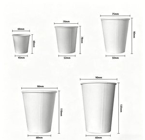 Vasos de Papel Desechables de <span class=keywords><strong>Pared</strong></span> Simple al por Mayor, Vasos de Café con Tapa y Logotipo Personalizado, Ecológicos para Bebidas Calientes y Frías - Product Image 4