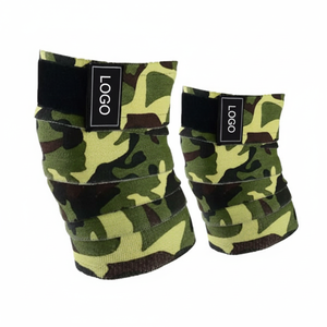 Rodilleras ajustables de algodón y nailon elástico, envoltura de soporte de compresión suave para adultos con artritis para actividades deportivas al aire libre - Product Image 1