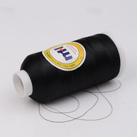 Fil à broder en polyester 100% noir 75/2 75D 2 5000 Yds en gros en Chine
