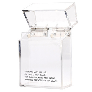 Boîte à cigarettes en acrylique transparente de haute qualité <span class=keywords><strong>personnalisable</strong></span> - Product Image 1
