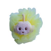Dessin animé Animal en forme de bain douche éponge épurateur maille douche boule Pouf