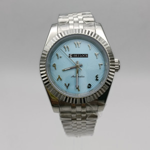 Reloj automático NH35 Fashion SEILOCE para hombre, caja de reloj NH35 con cristal de zafiro, reloj de pulsera informal sin calendario - Product Image 5