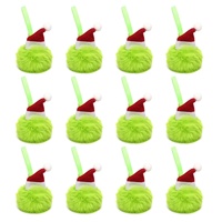 Meilleures ventes : Pendentif de Noël artisanal en peluche, monstre elfe vert et duveteux, avec cordon, pour fêtes festives en Europe et en Amérique