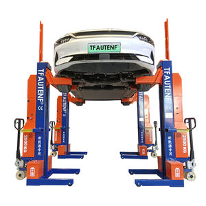 Elevador Móvil de <span class=keywords><strong>4</strong></span> Postes y 10 Toneladas para Vehículos Eléctricos y Camiones - Alimentado por Batería, No Requiere Cimentación - Diseño Exclusivo 2024 - Product Image 1